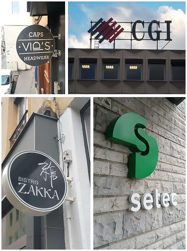 lettres enseigne
